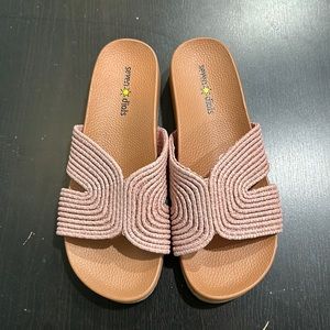 Pink Flat Sandals